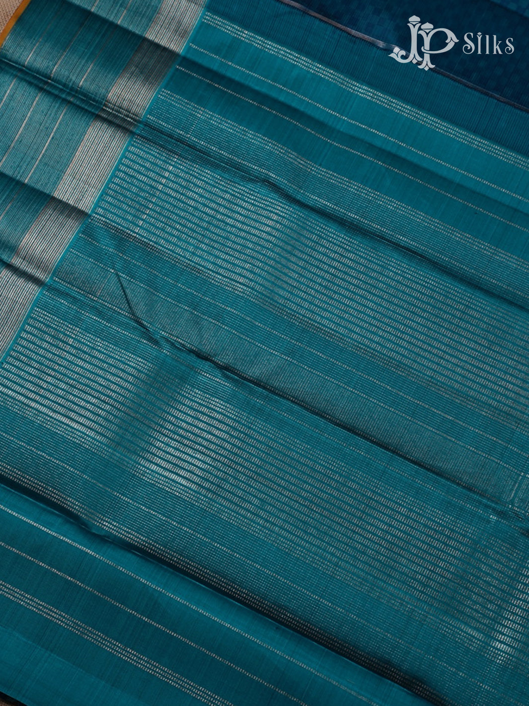 Sea Blue Kanchipuram Silk Saree - E5119 - View 5