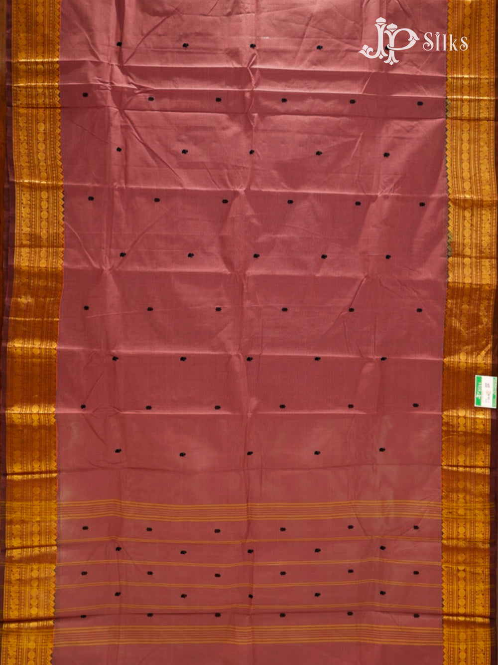 Old Mauve Theni Cotton Saree- view2