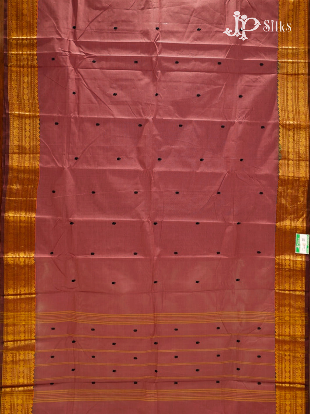 Old Mauve Theni Cotton Saree- view2
