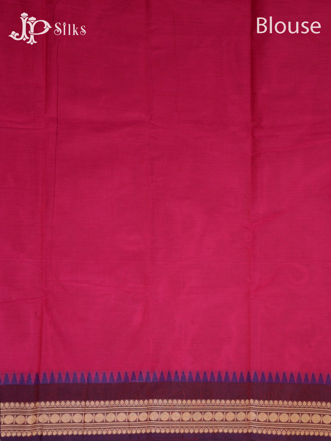 Dark Pink & Coffee Brown Theni Cotton Saree - G747
