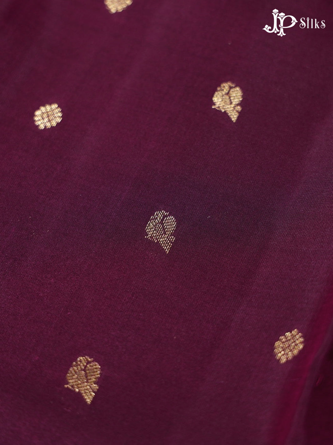 Wine Pure Silk Mixed Saree - G323