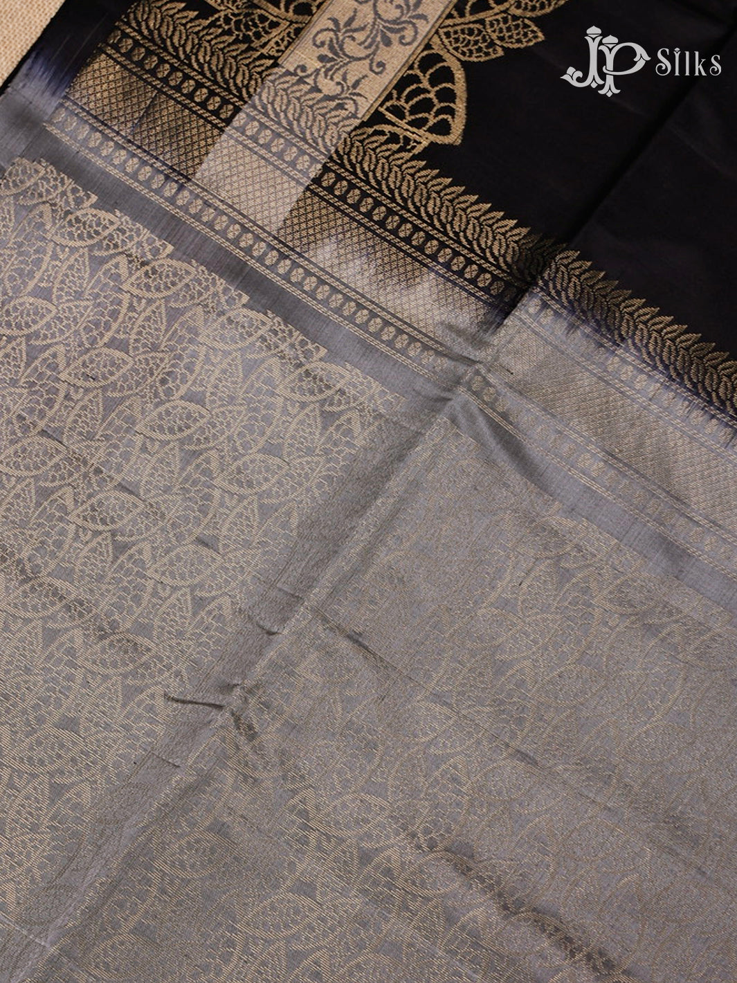 Black Soft Silk Saree - F2450