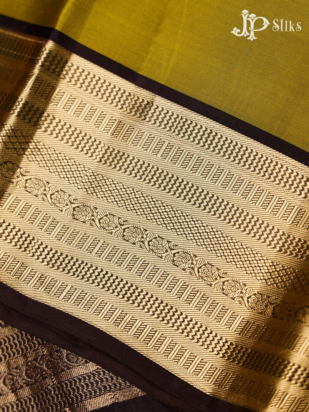 Mehendi Green And Coffee Brown Pure Silk Mixed Saree - G61