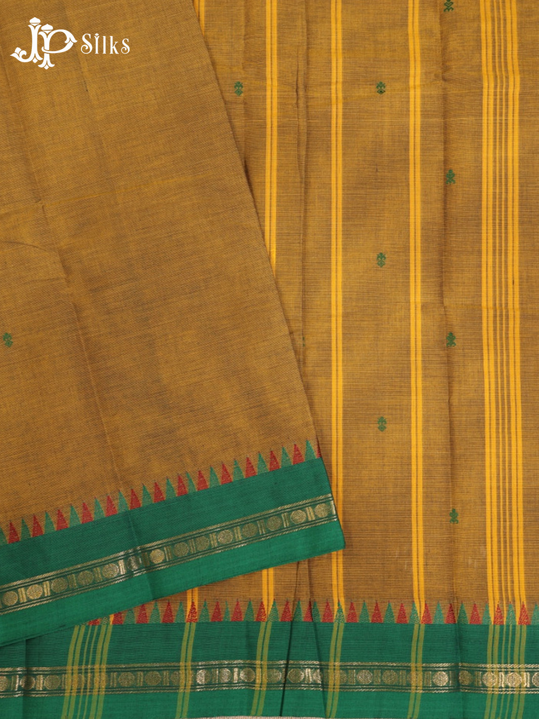 Mustard Theni Cotton Saree - G895