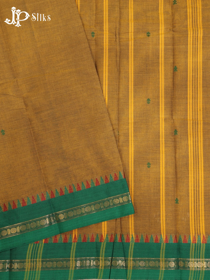 Mustard Theni Cotton Saree - G895