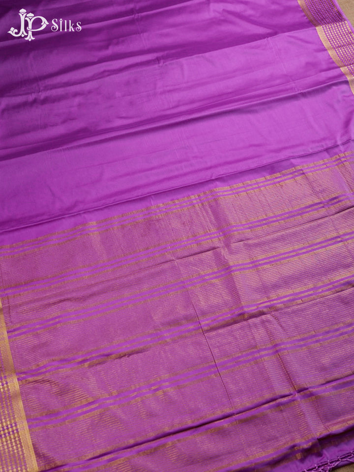 Purple Semi Mysore Silk Saree - G3