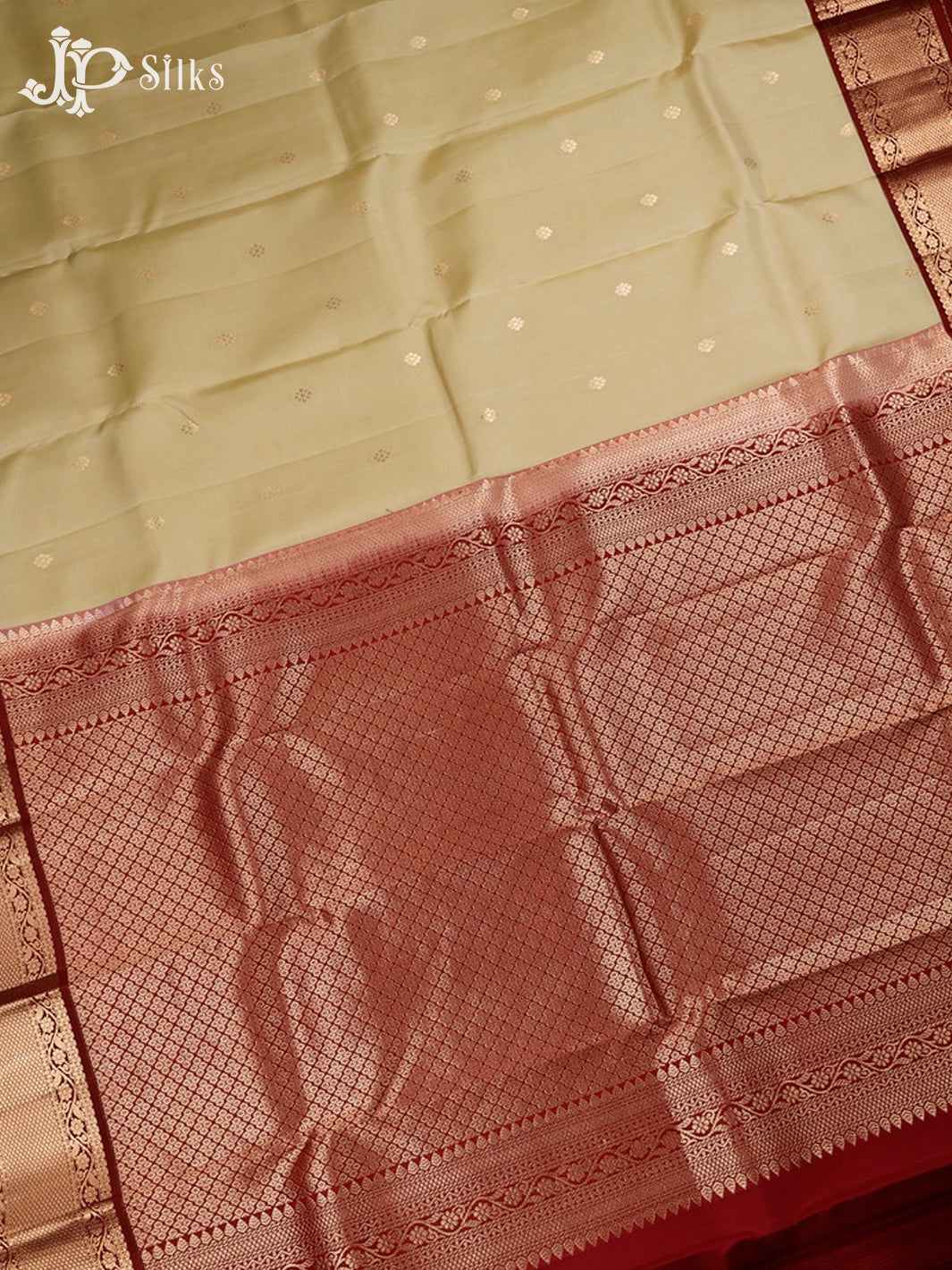 Beige And Maroon Pure Silk Mixed Saree - G65