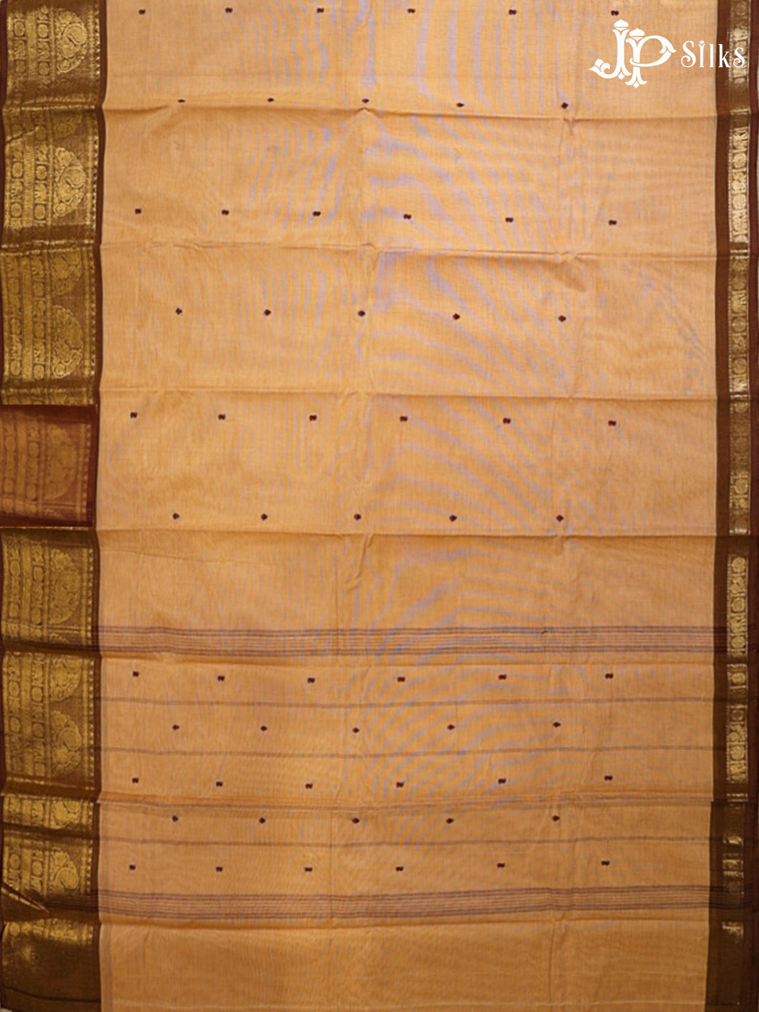 Wheat Beige Theni Cotton Saree - G885