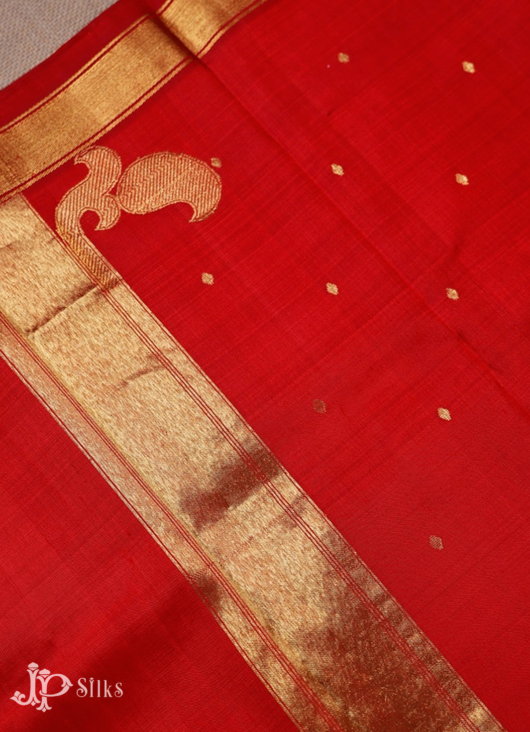 Red Kanchipuram Silk Saree - F3443