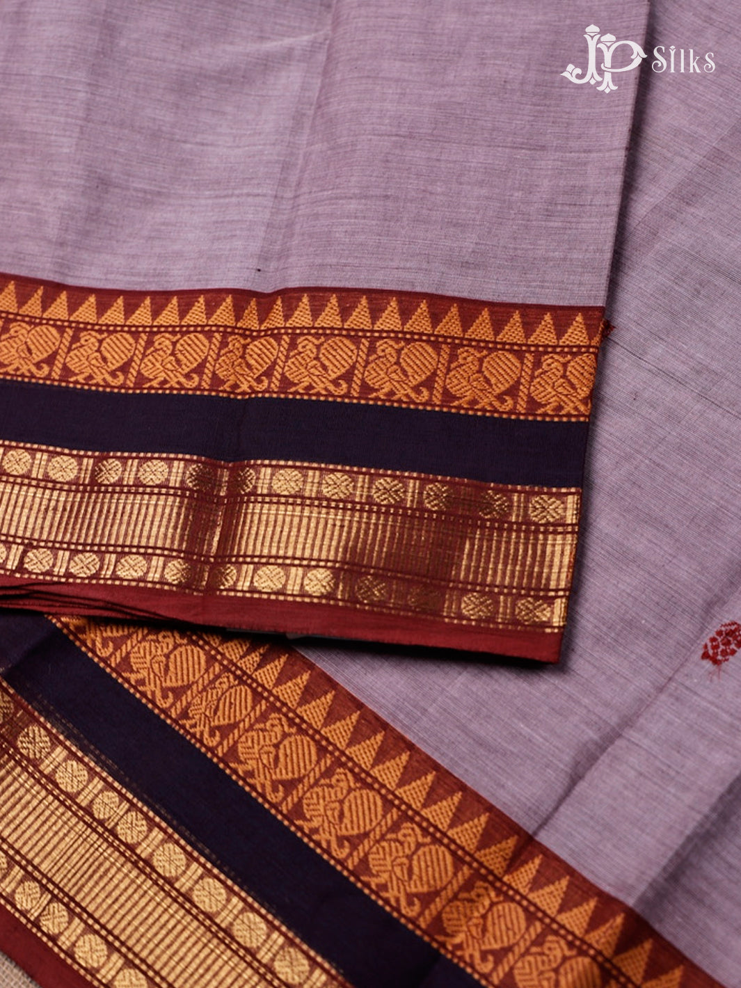 Pale Pink Cotton Saree - G69