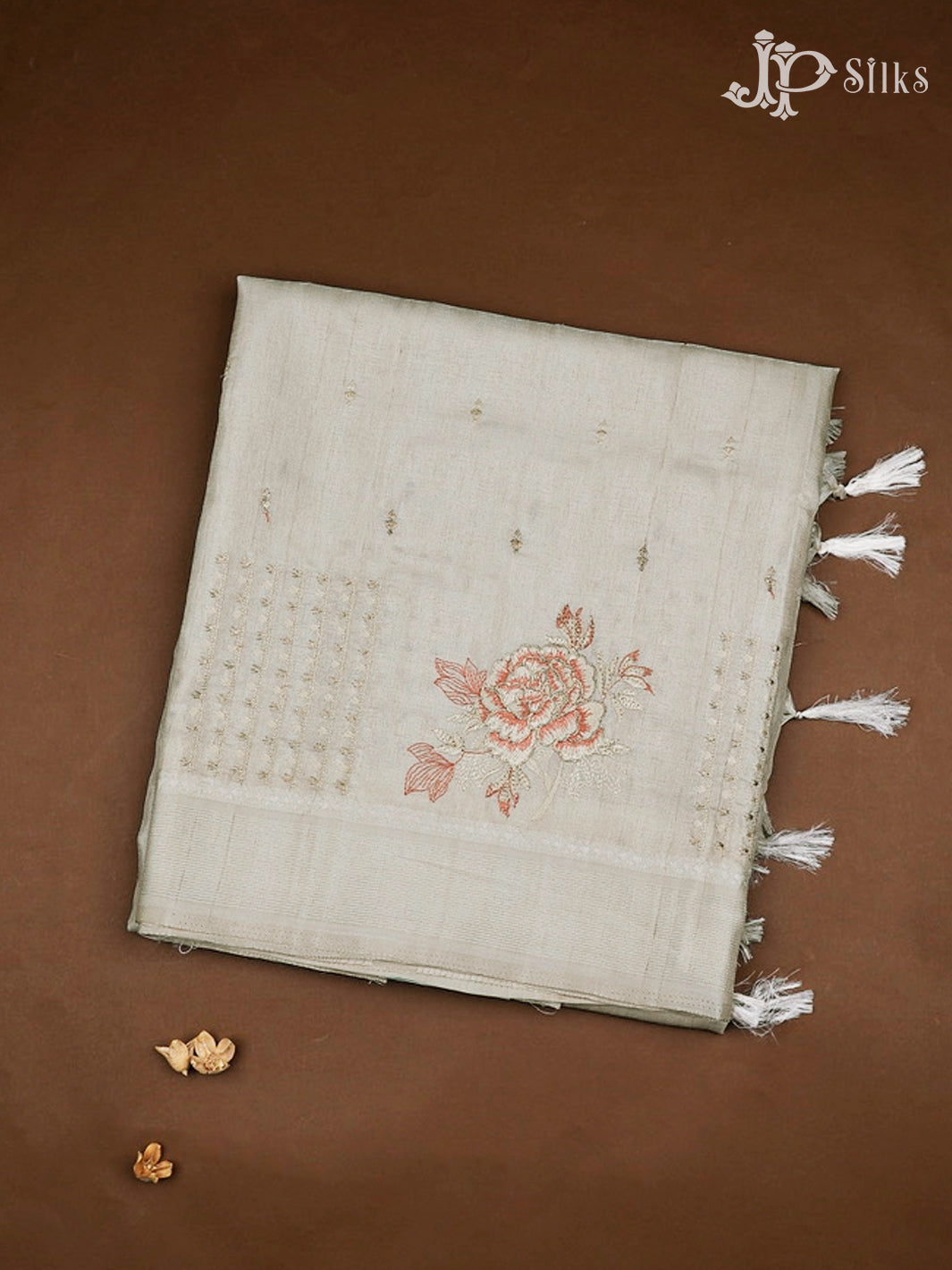Off-White Semi Tussar Saree - G181