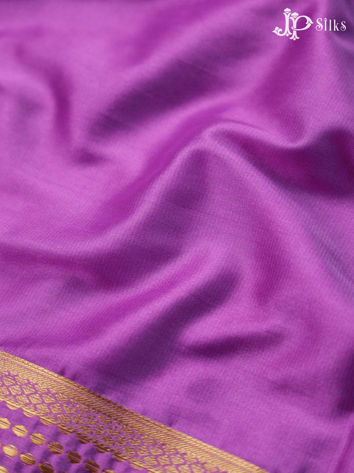 Purple Semi Mysore Silk Saree - G3