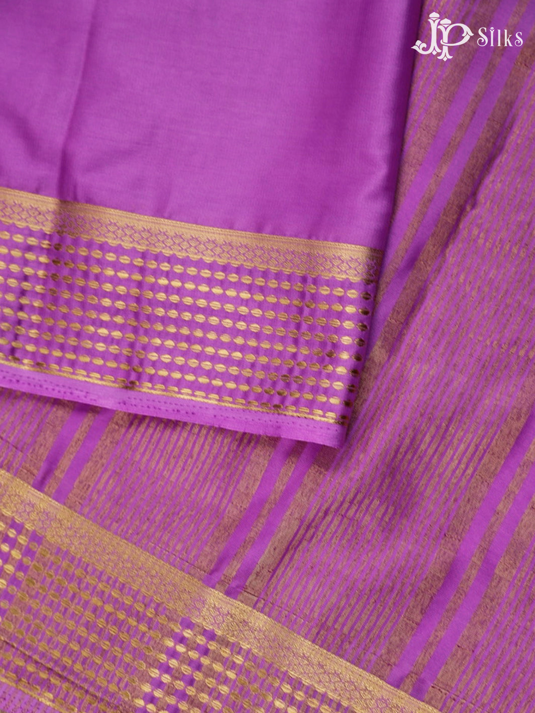 Purple Semi Mysore Silk Saree - G3