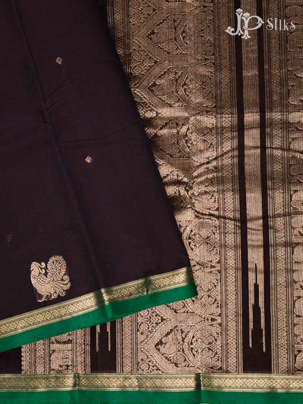 Raisin Black Kanchi Cotton Saree - G50