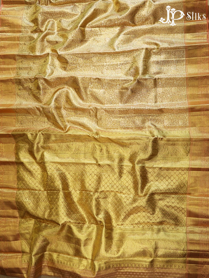 Gold Kanchipuram Silk Saree - G863