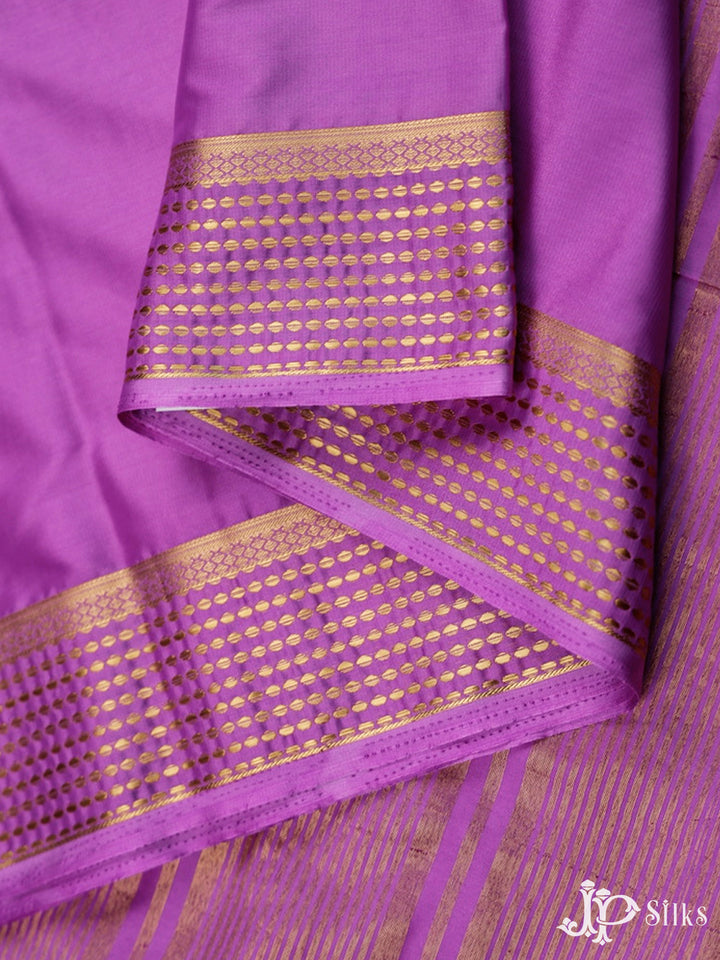 Purple Semi Mysore Silk Saree - G3