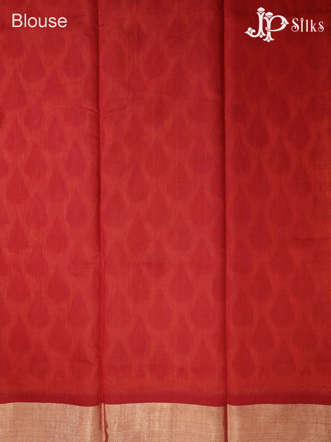 Mustard and Red Kora Cotton Saree - G344