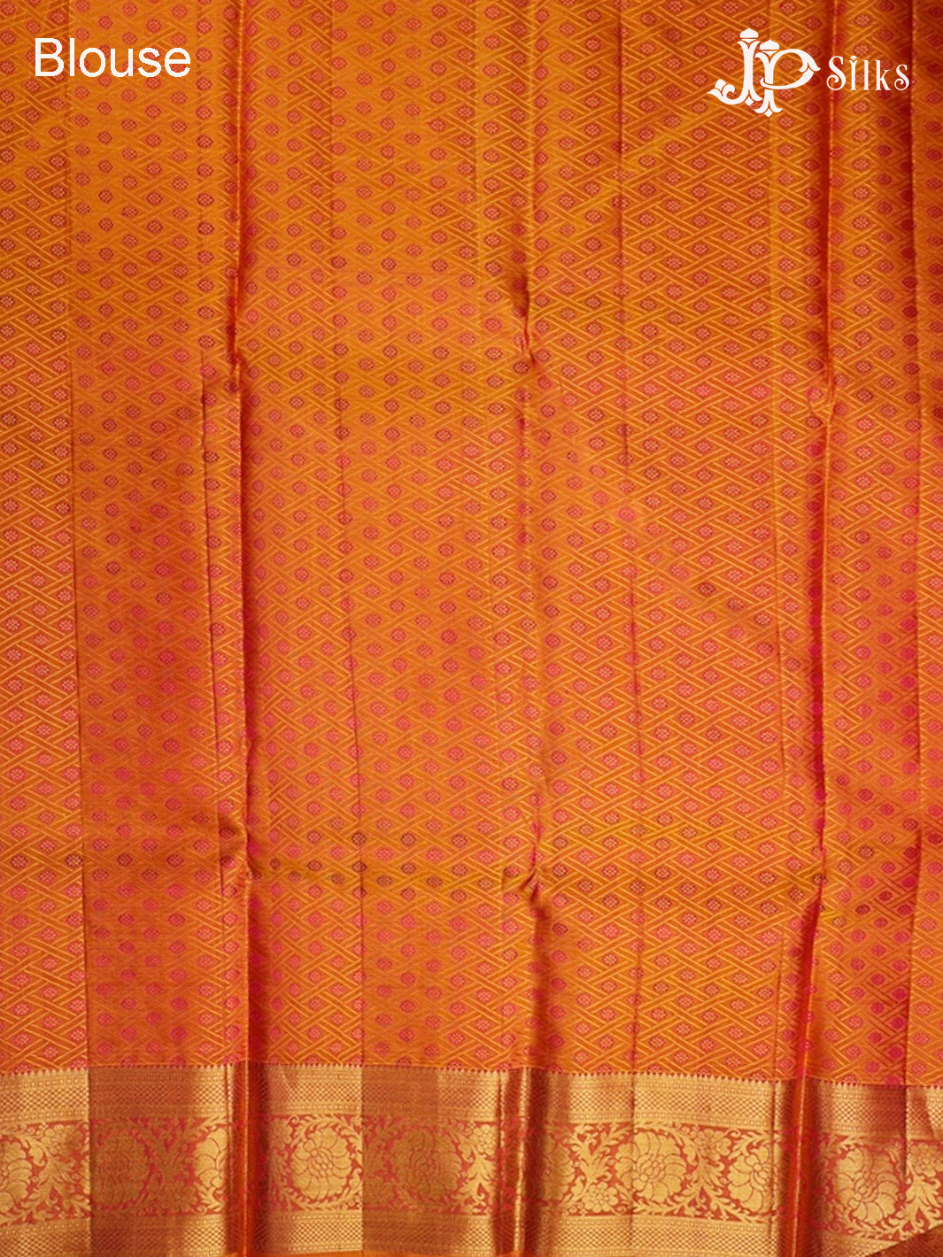 Pinkish Red And Mustard Kanchipuram Silk Saree - A13052