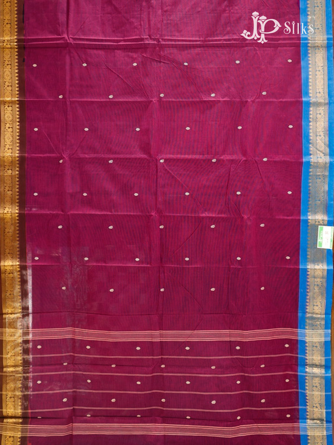 Royal Magenta Theni Cotton Saree - G742- view2