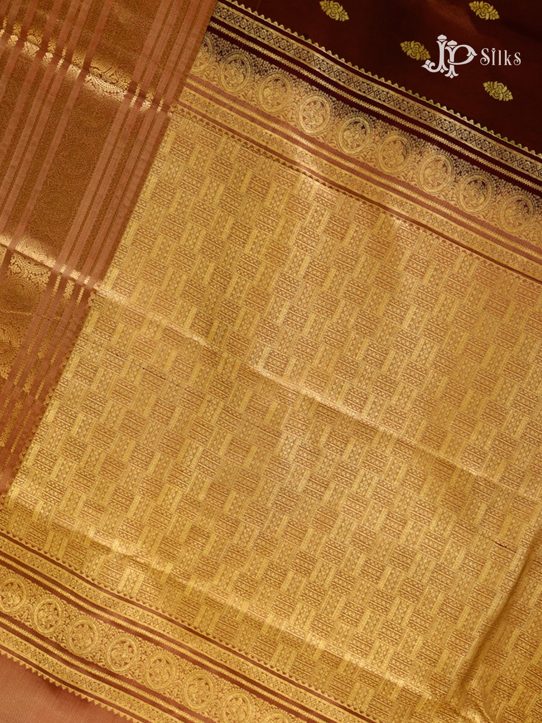 Maroon & Golden Mustard Pure Silk Mix Saree - G815-view-6