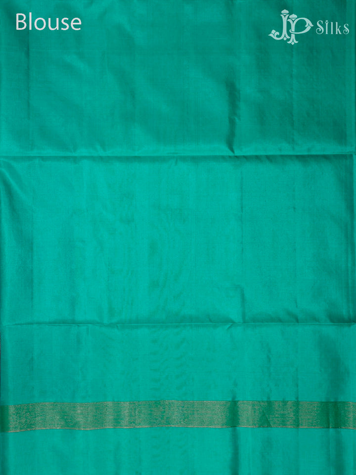 Maroon & Turquoise Soft Silk Saree - F2750-view6