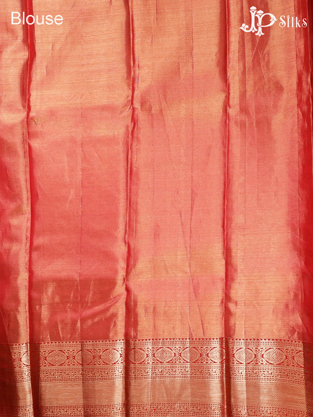 Red Kanchipuram Tissue Fancy Silk Saree - F3574