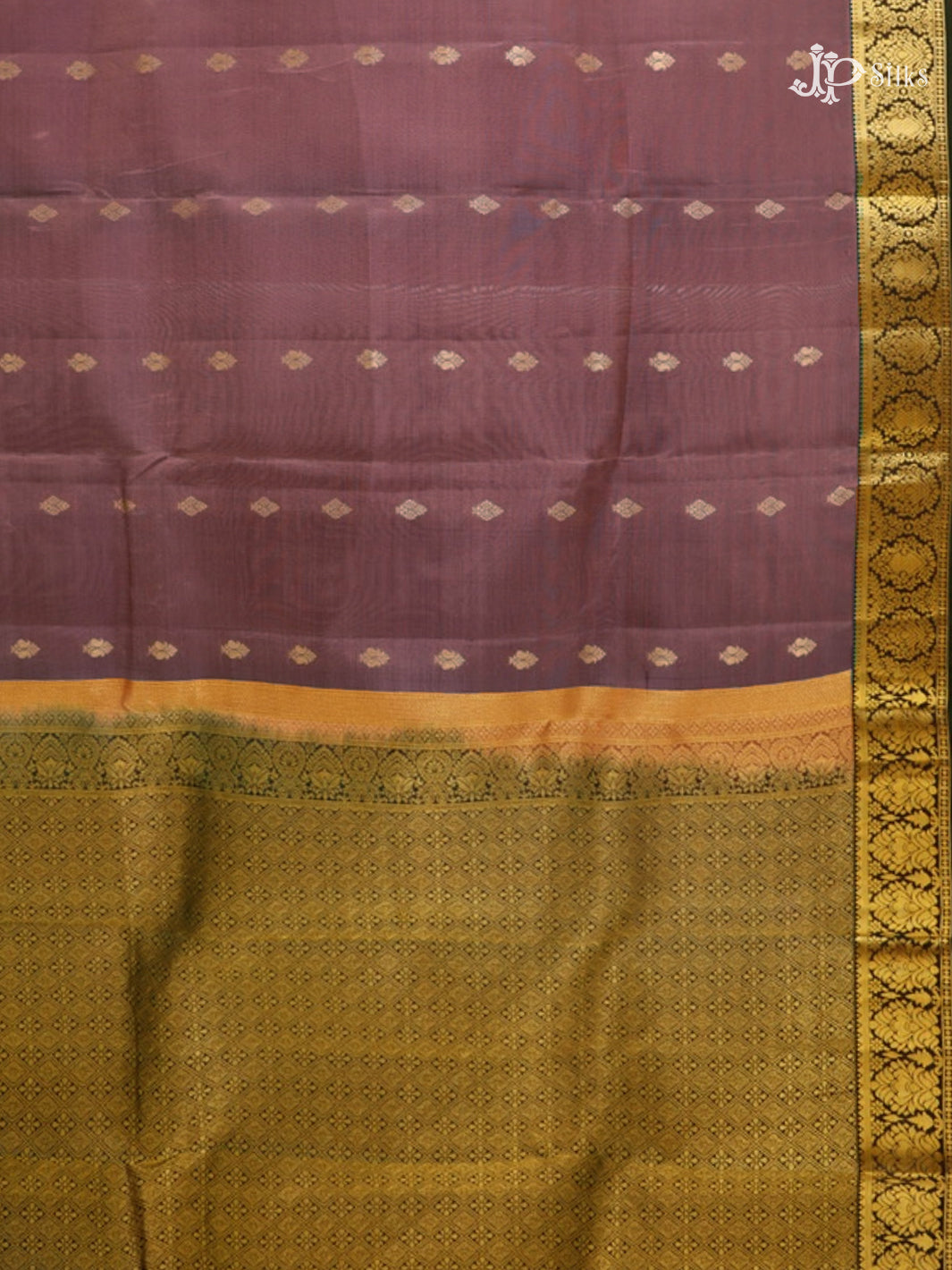 Bole Brown & Bottle Green Pure Silk MIx Saree - G836-view4