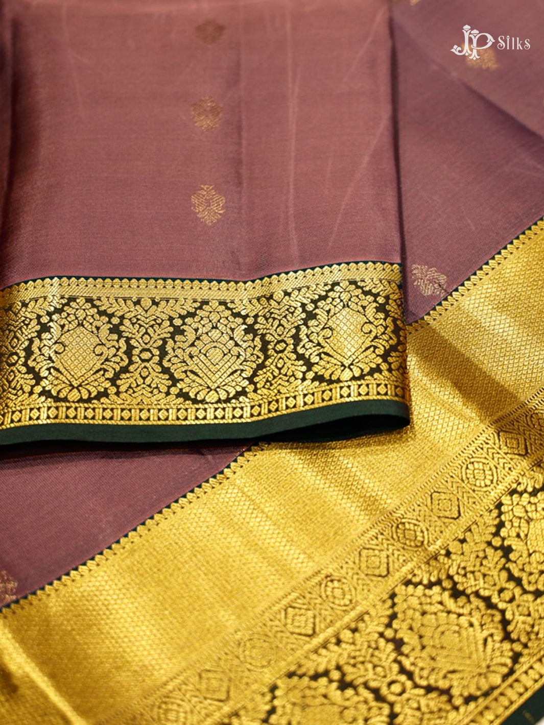 Bole Brown & Bottle Green Pure Silk MIx Saree - G836-view2