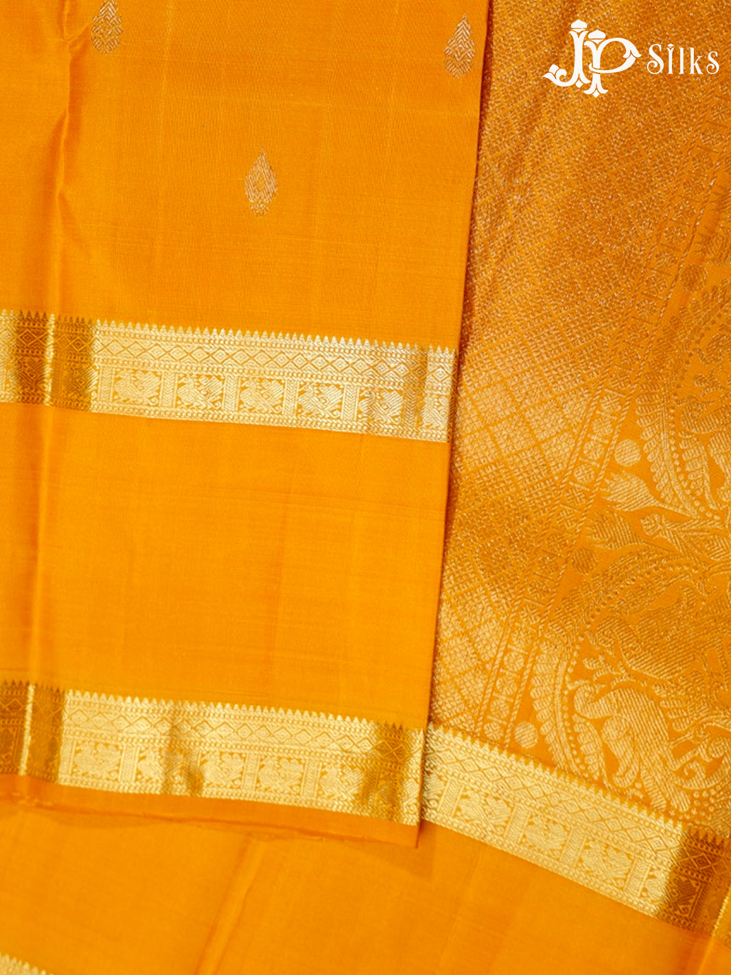 Mango Yellow Kanchipuram Silk Saree - F3482 “View6”