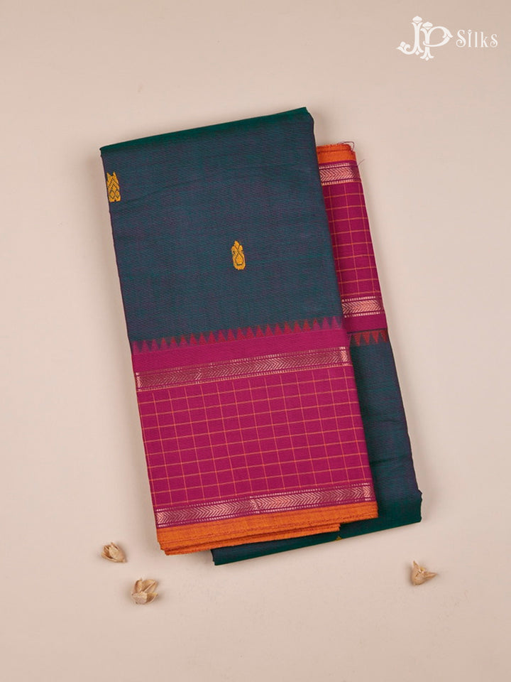 Blush Green Theni Cotton Saree - G106