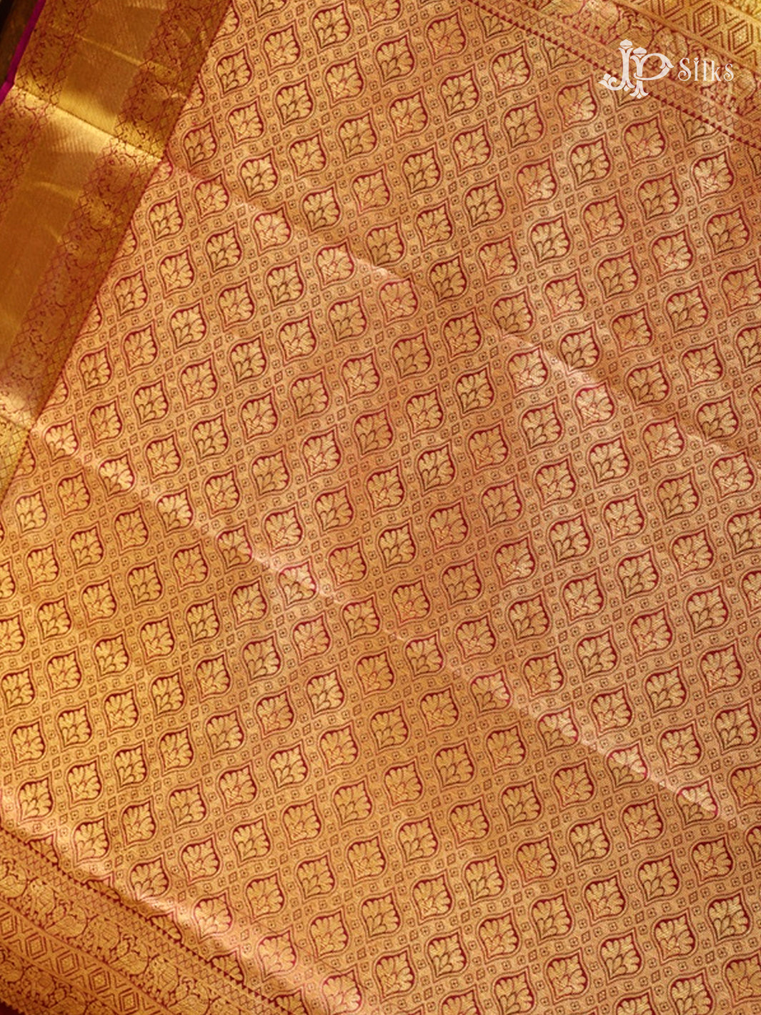 Spicy Mustard & Dark Magenta Pure Silk Mix Saree - G814