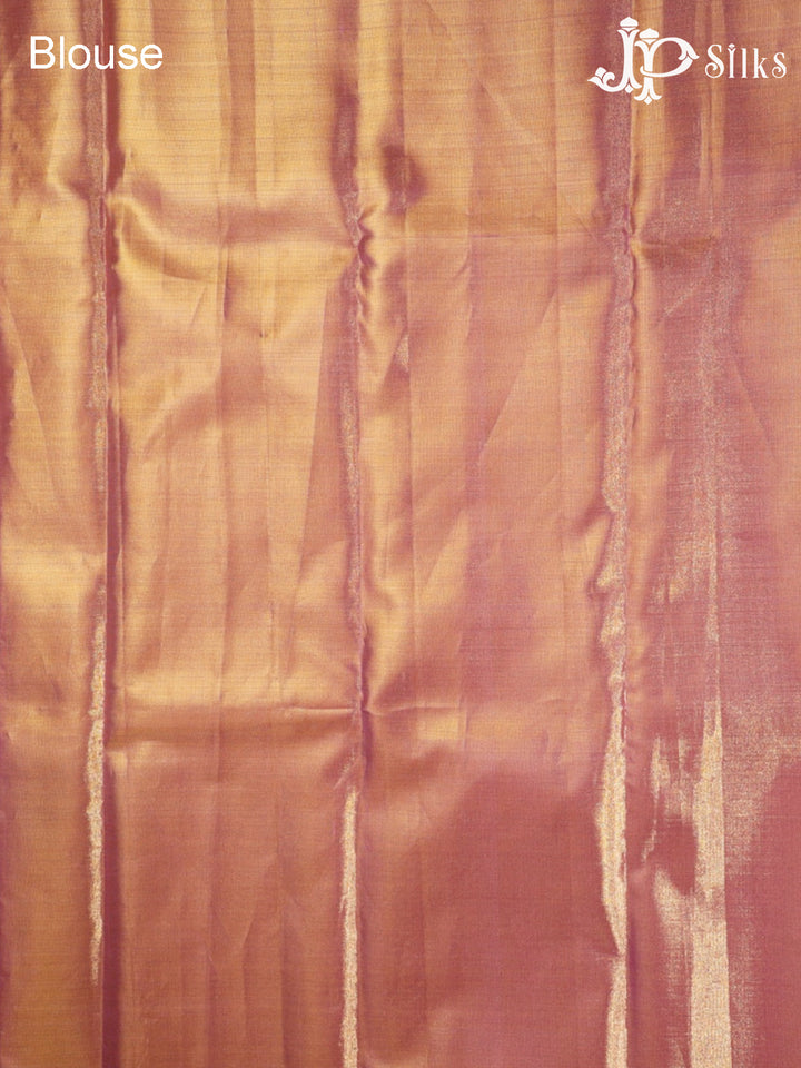 Bucolic Baby Pink Kanchipuram Silk Saree - G353 “View7”