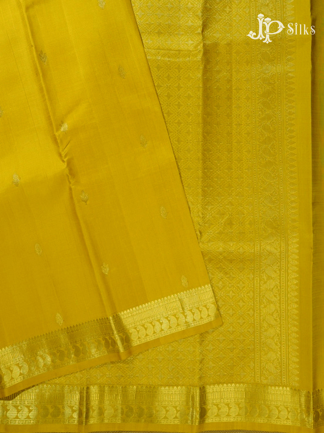 Mustard Yellow Kanchipuram Silk Saree - F3566