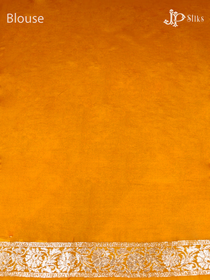 Mustard Yellow Pure Silk Mix Saree - D8521-view4