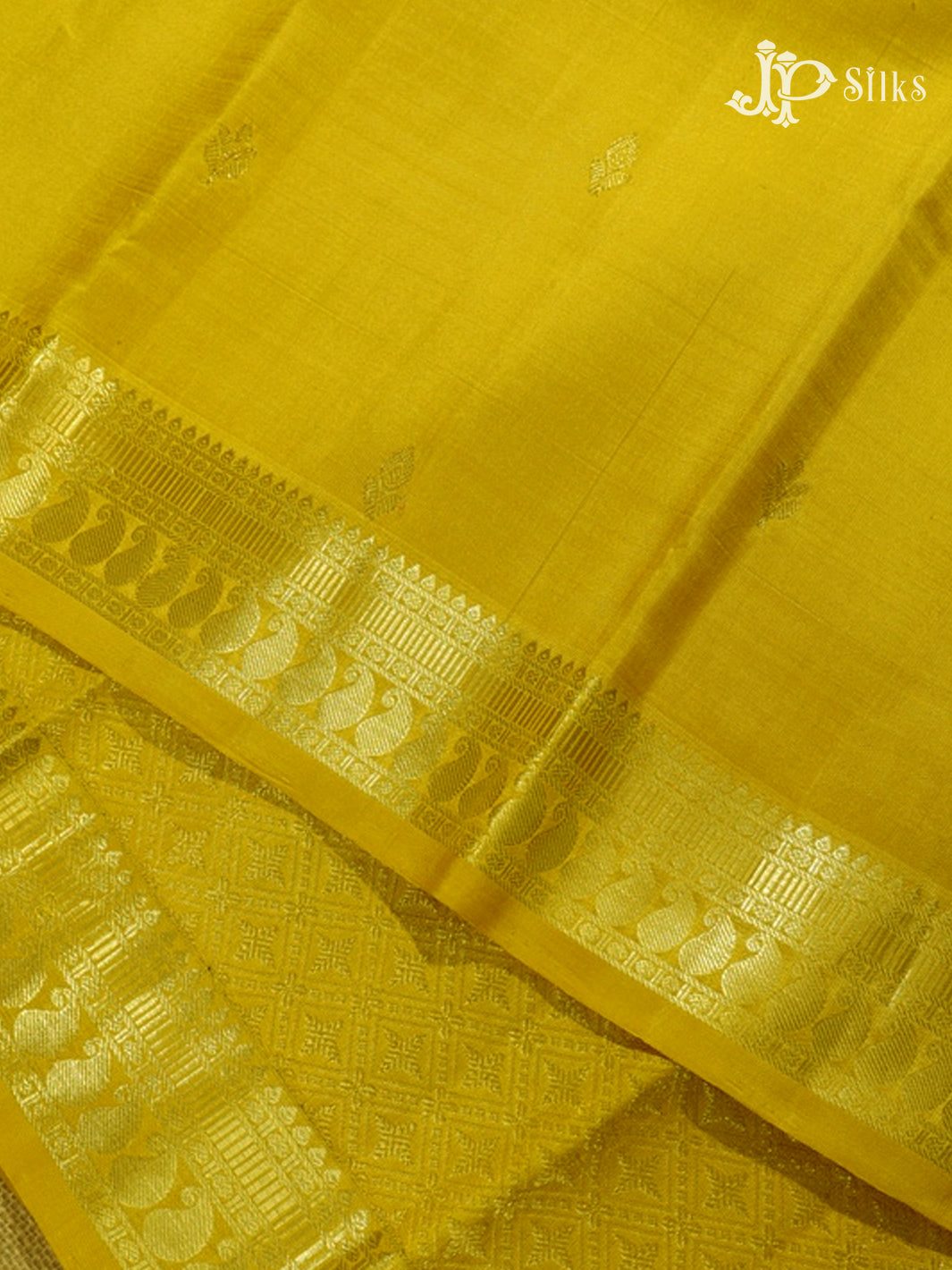 Mustard Yellow Kanchipuram Silk Saree - F3566