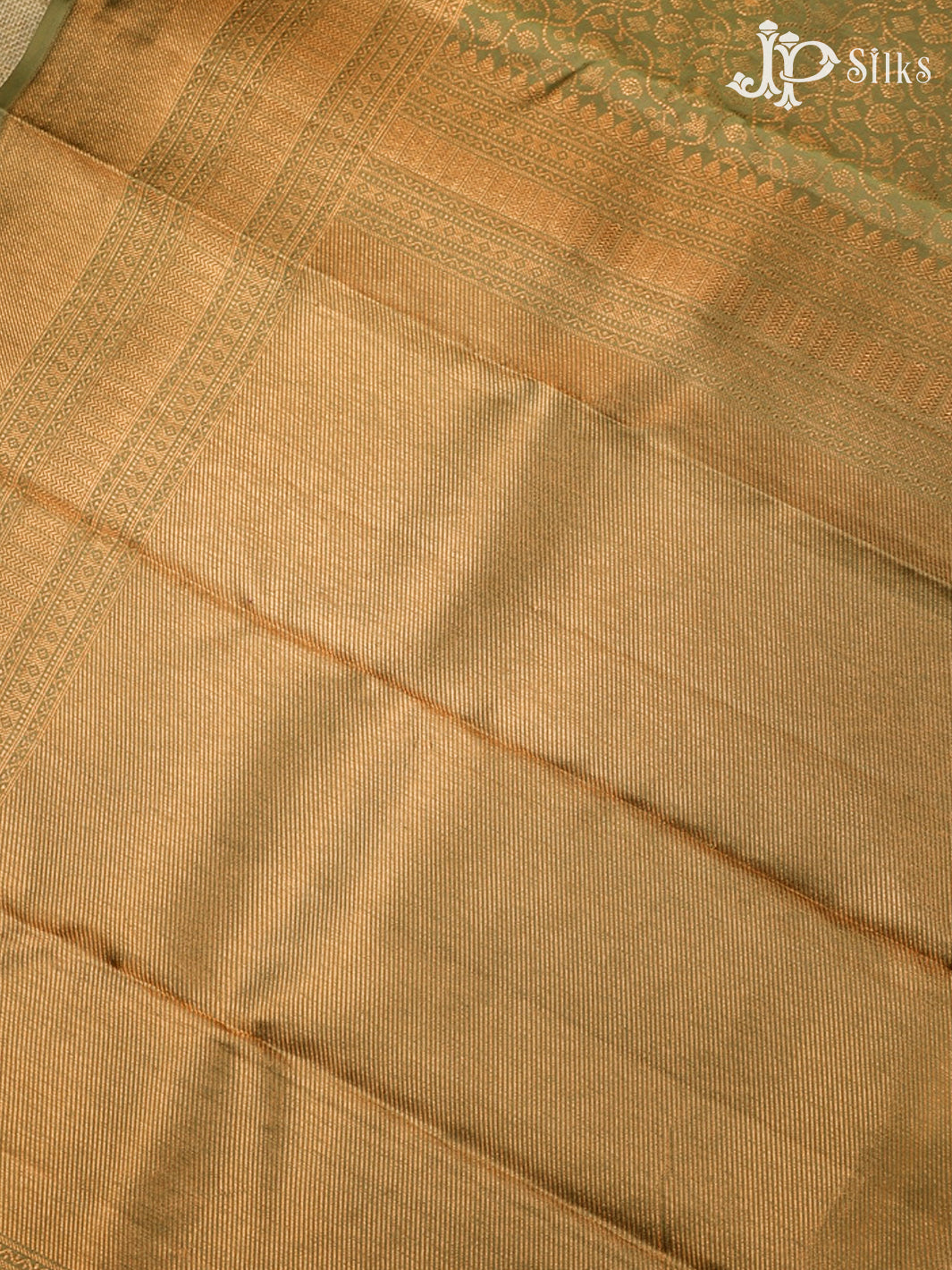 Olive Green Kanchipuram Pure Silk Saree - D1843