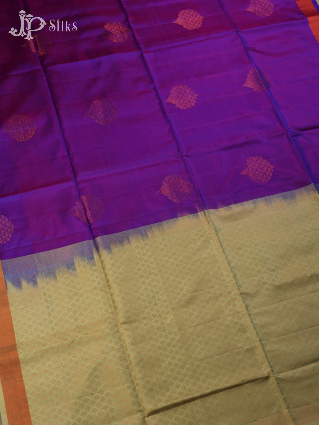 Dual Shade Purple Soft Silk Saree - D5100 - View 3