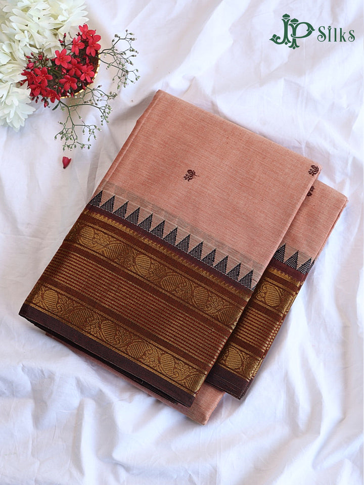 Pale mauve Theni Cotton Saree - G887