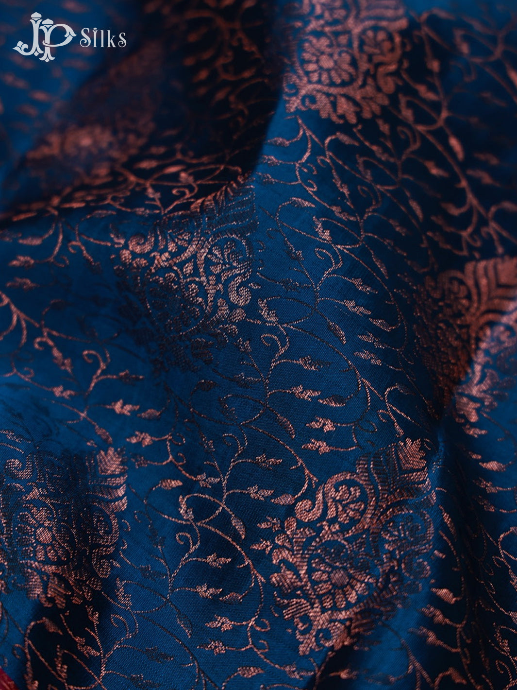 Cobalt Blue with Dark Magenta Kanchipuram Silk Saree - E2484 - View 8