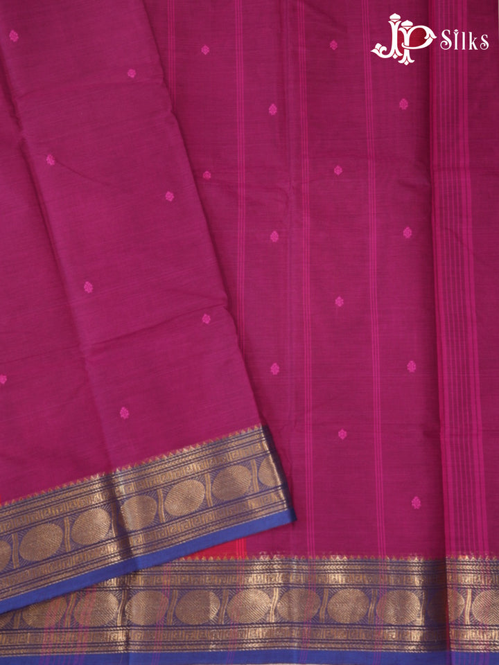 Dark Pink Theni Cotton Saree - G902