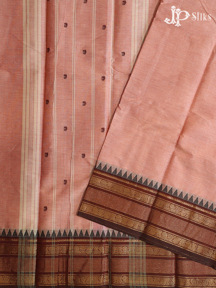 Pale mauve Theni Cotton Saree - G887