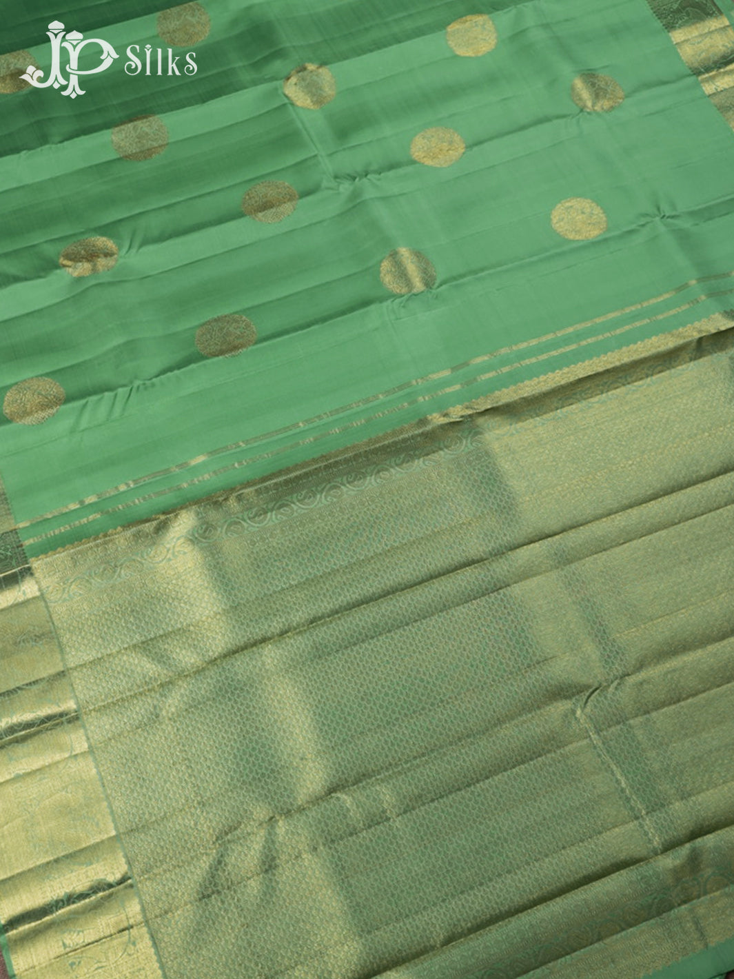 Light Green Kanchipuram Silk Saree - F3 - View 2