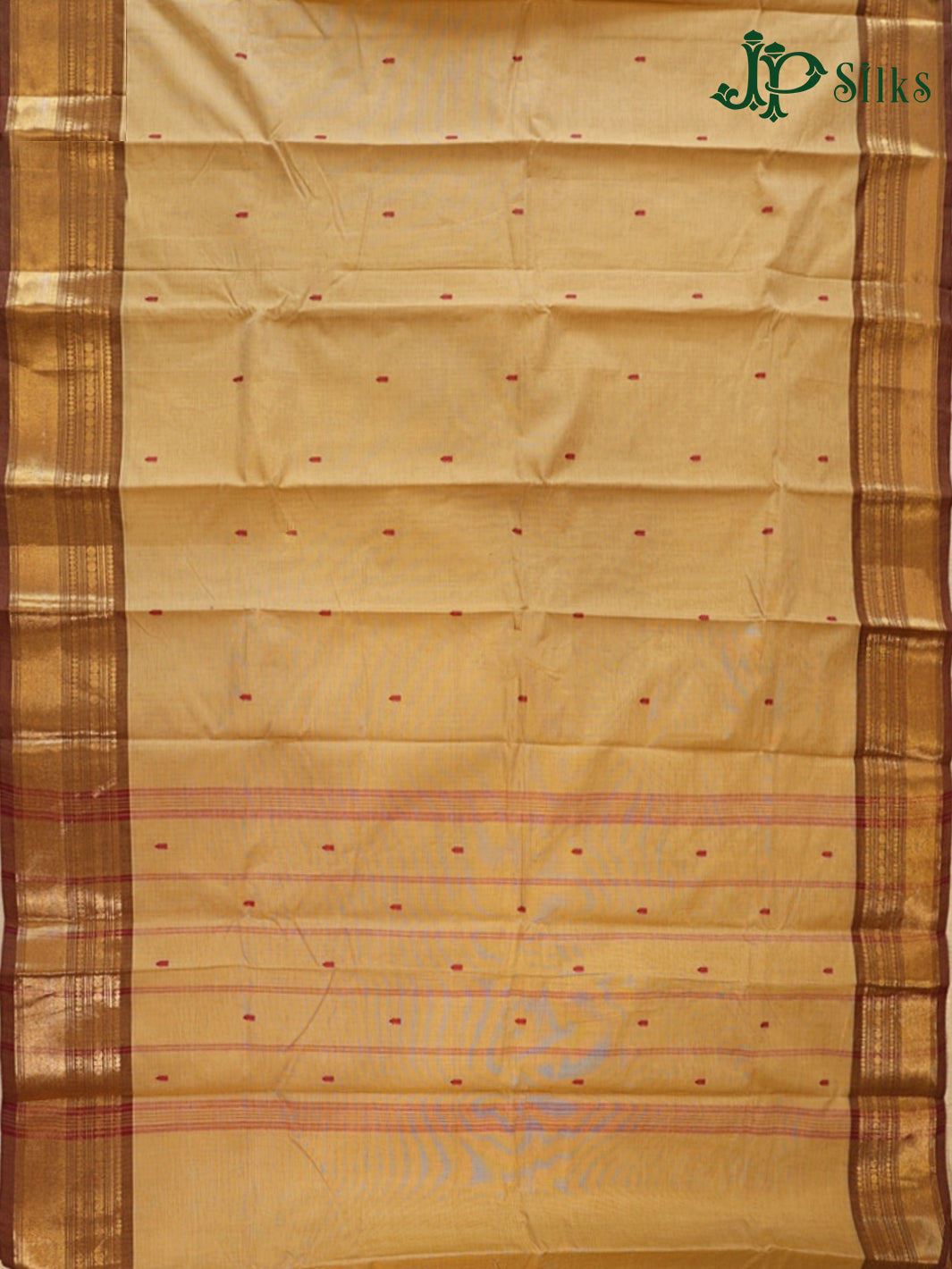 Wheat Beige Theni Cotton Saree - G905