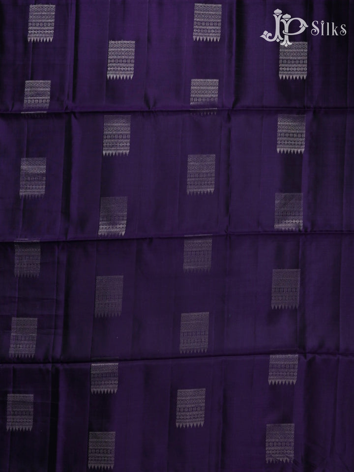 Midnight Purple Soft Silk Saree - F2216 - View 6