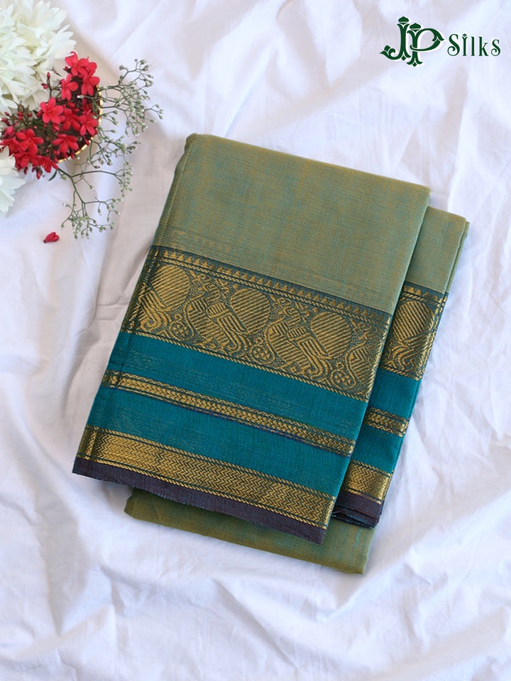 Calm Green Theni Cotton Saree -G893