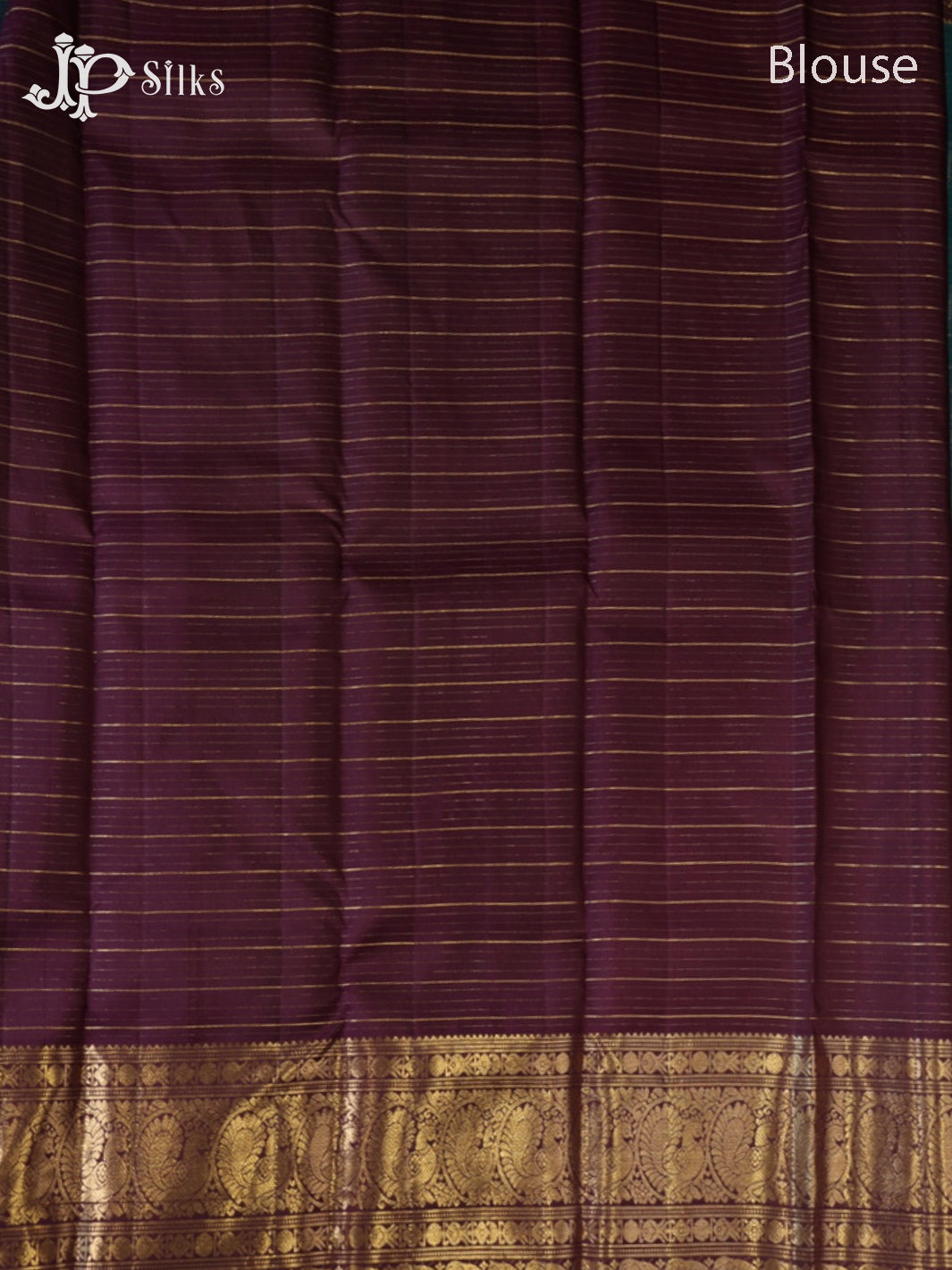 Deep Sea Green & Brown Kanchipuram Silk Saree - G856