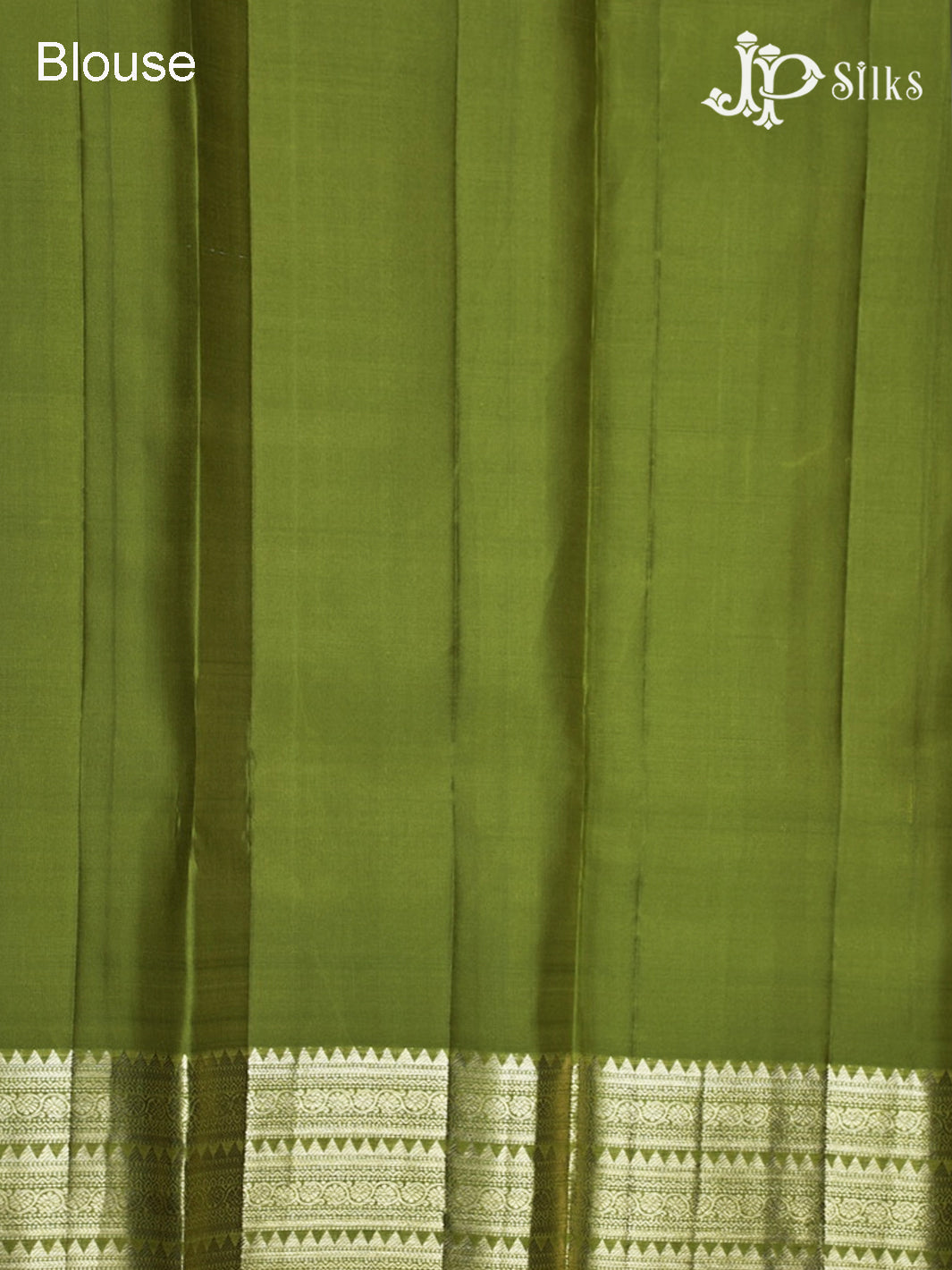 Light Green with Olive Green Kanchipuram Silk saree - F2365 - View 7