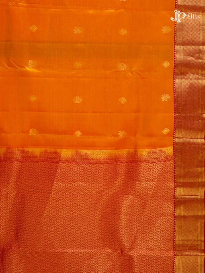 Dual Shade Orange & Pink Pure Silk Mix Saree - G835-view-3