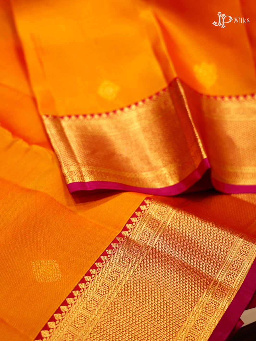 Dual Shade Orange & Pink Pure Silk Mix Saree - G835-view-2