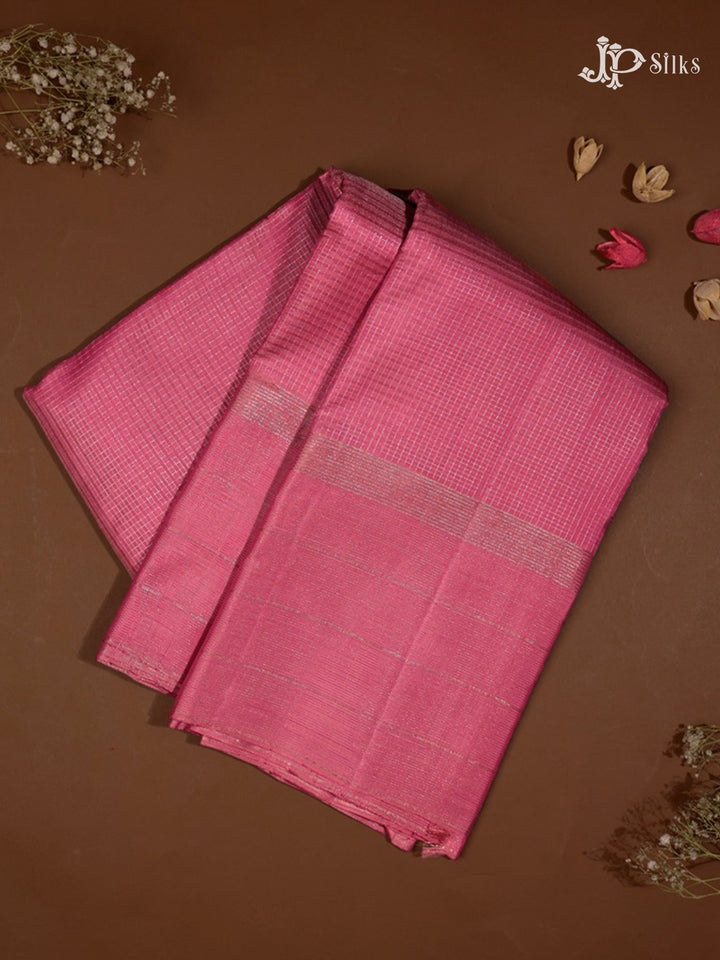 Onion Pink Kanchipuram Silk Saree - E5127- view1